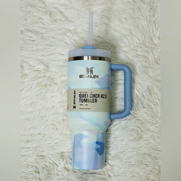 Stanley 40 oz. Quencher H2.0 FlowState Tumbler Cool Serene Brushstroke - Picture 1 of 14
